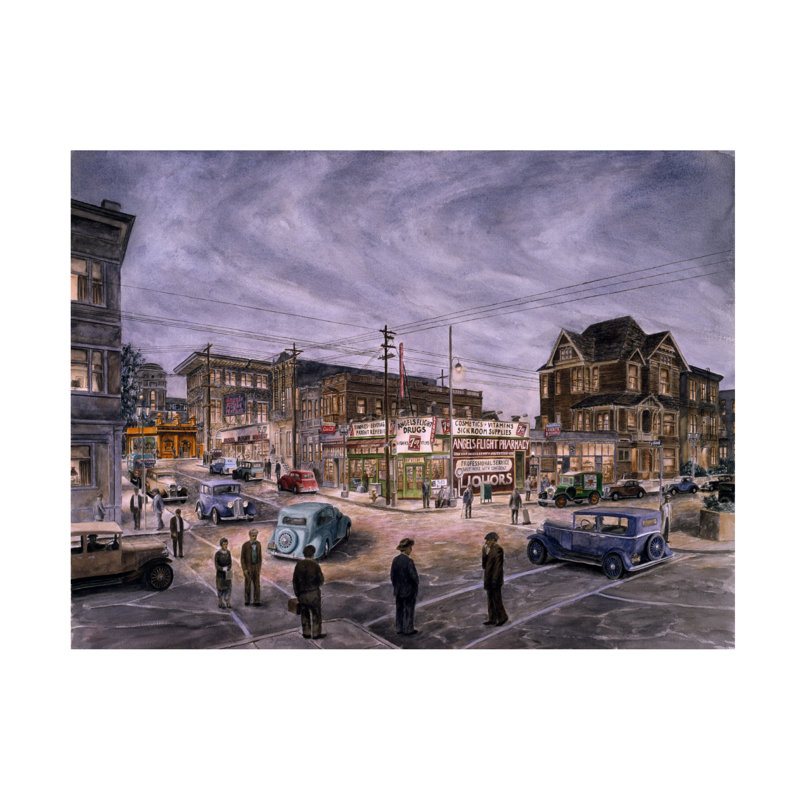«A Night On Bunker Hill On Canvas» par Stanton Manolakas, art sur toile, H 14 po x l 19 po x P 2 po