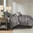 7 Piece Jacquard Comforter Set Grey