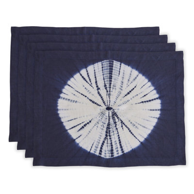 Hand Dyed 4 Piece Linen Placemat Set