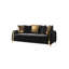 Canapé-lit de style moderne en bois noir-1656919675