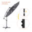 Parasol lumineux en porte-à-faux 120 po Doraine-934489265