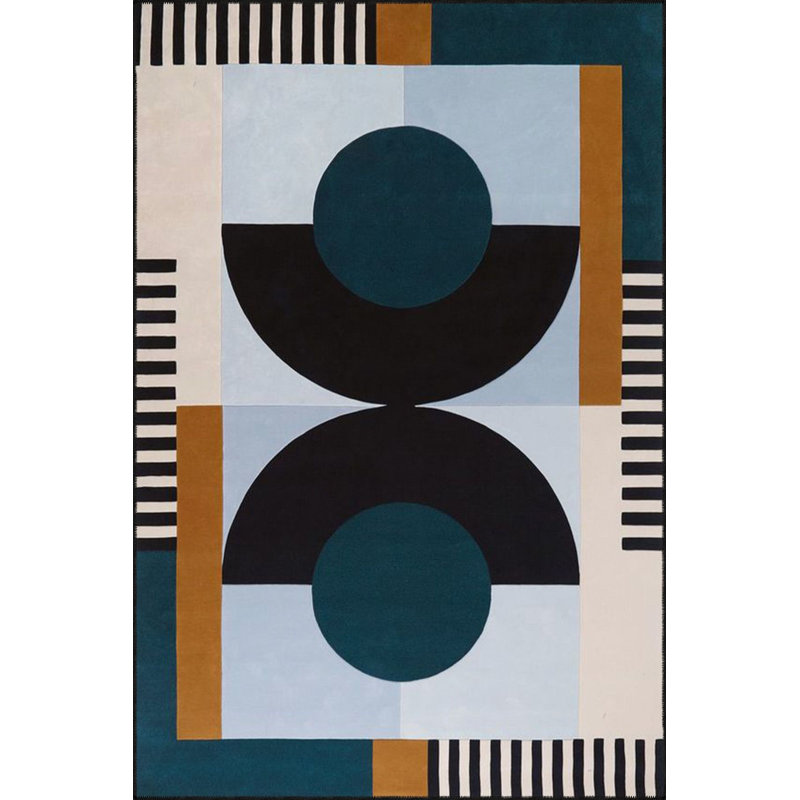 Tapis décoratif tissé lavable à la machine, Tapis de couloir 4 pi 11 po x 9 pi 10 po inclus