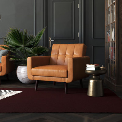 Gaige Faux Leather Armchair