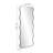 Tierone Wavy Metal Rectangle Full Length Mirror