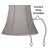 Pewter Medium Bell Lamp Shade 8" Top X 14" Bottom X 11" Slant X 10.5" High (Spider) Replacement With Harp And Finial - Springcrest