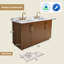 Meuble-lavabo à double cuve 60 po Linsay