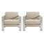 Chaise de patio en aluminium avec coussins Caggiano-103707827-100759326