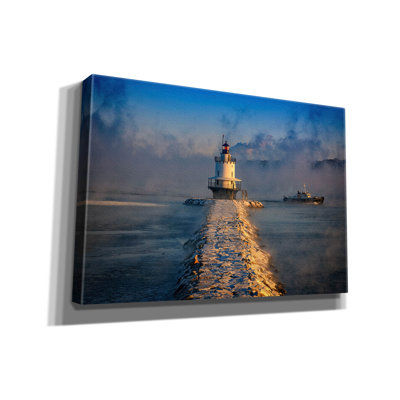«Passing The Lighthouse» par Rick Berk, art mural sur toile