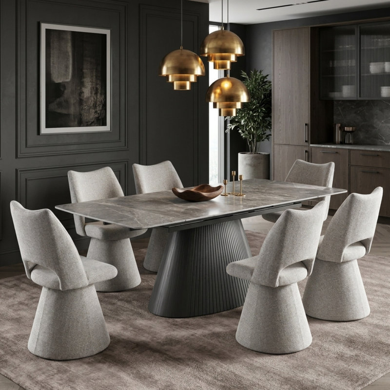 6 -Person Stone Dining Set