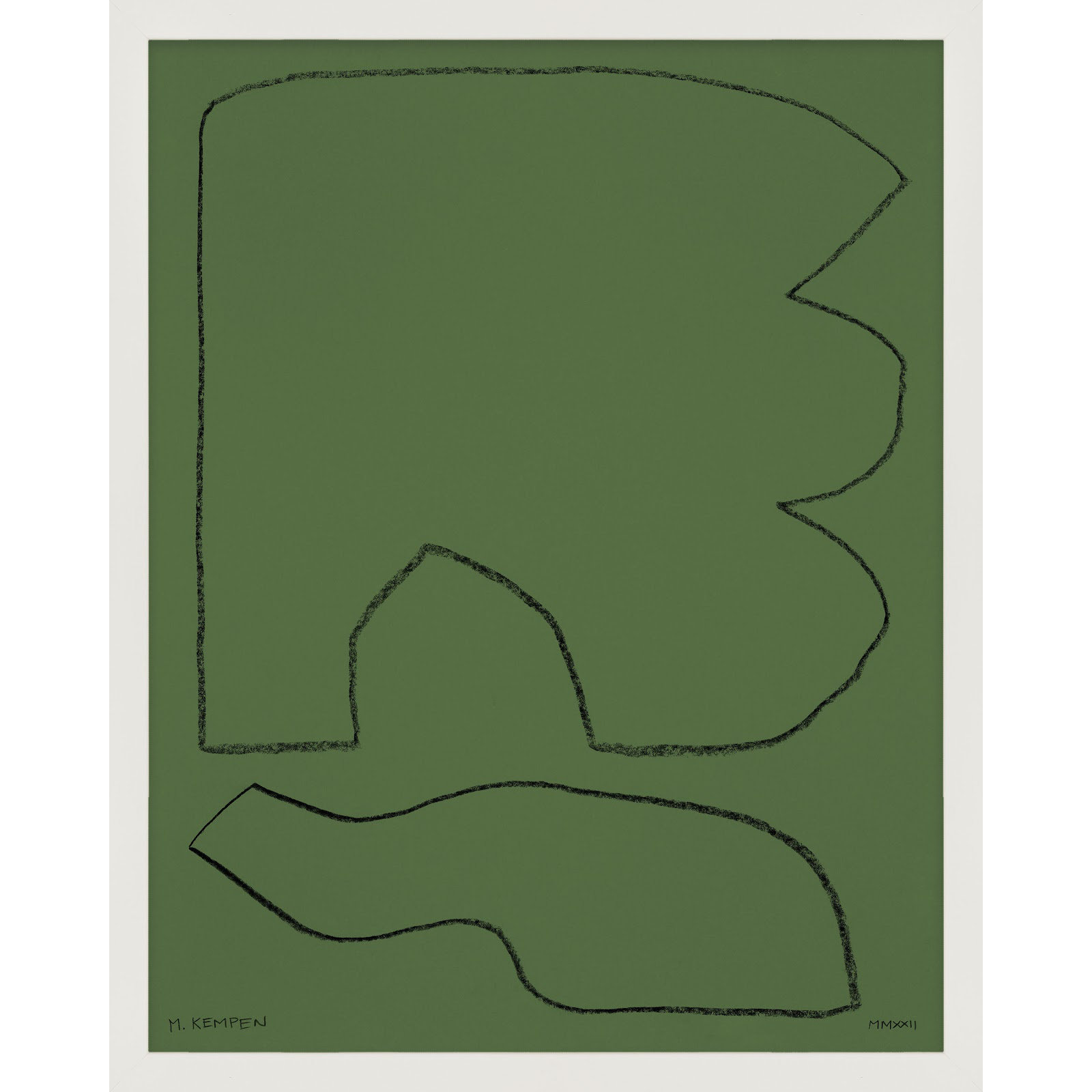 Forest 1 by Michael Kempen, White Framed, 40" W x 50" H