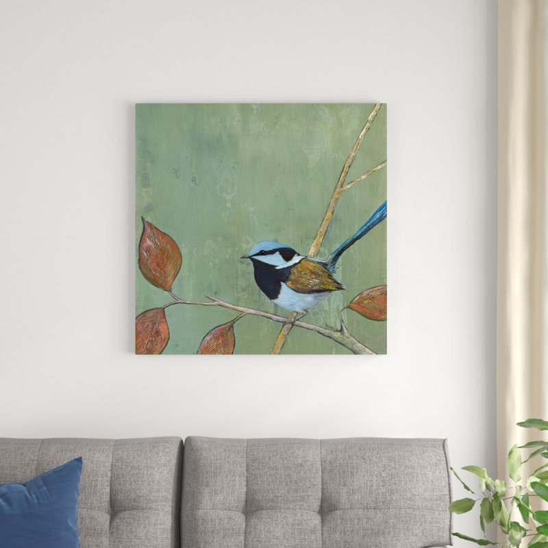 Oiseau au repos I, H 30 po x l 30 po x P 1 po