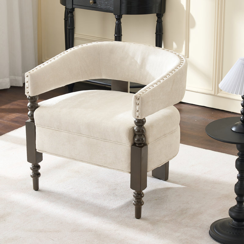 Fauteuil Barrel, Beige