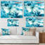 Liquide bleu univers - peinture sur toile-67235938-67235937