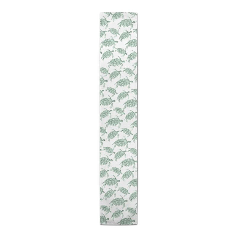 Chemin de table Brendia, P 16 po x L 90 po, Vert