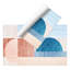 Damariscotta Vinyl Machine Printed Area Rug-1626031338