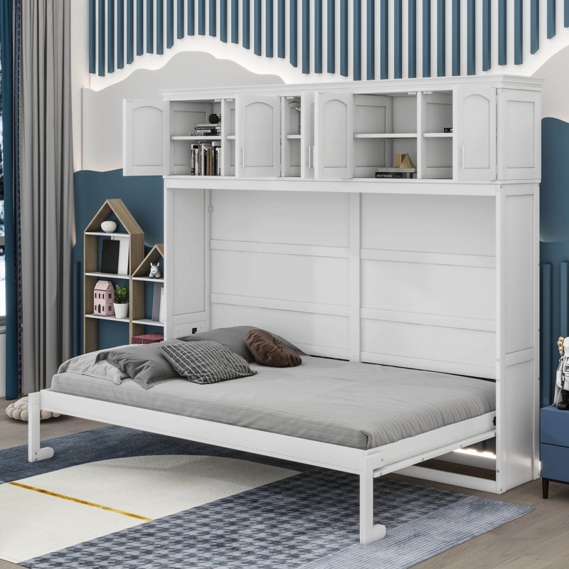 Lit escamotable Sharon, Grand lit, Blanc