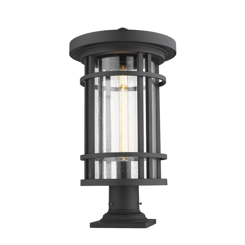 Maag Pier Mount Light, Black, 17.75" H x 12" W x 12" D