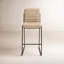 Tabouret de comptoir Madison en cuir synthétique miel-1236795764