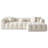 Cavaco Biscuit Tufted Chenille Modular Sofa