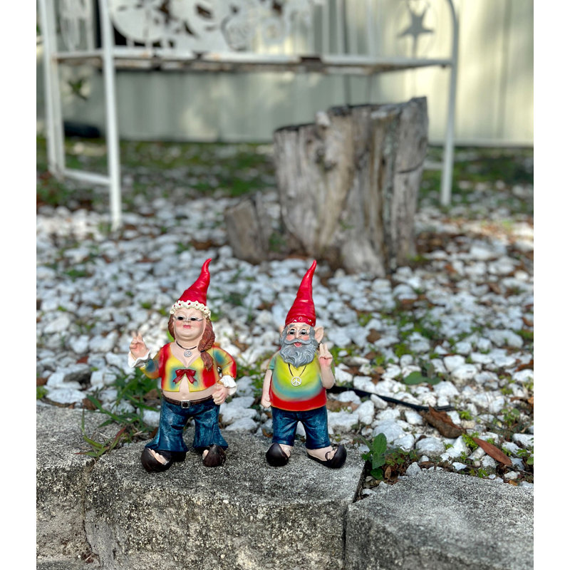 Ensemble de statues gnome 2 pièces Decasanova