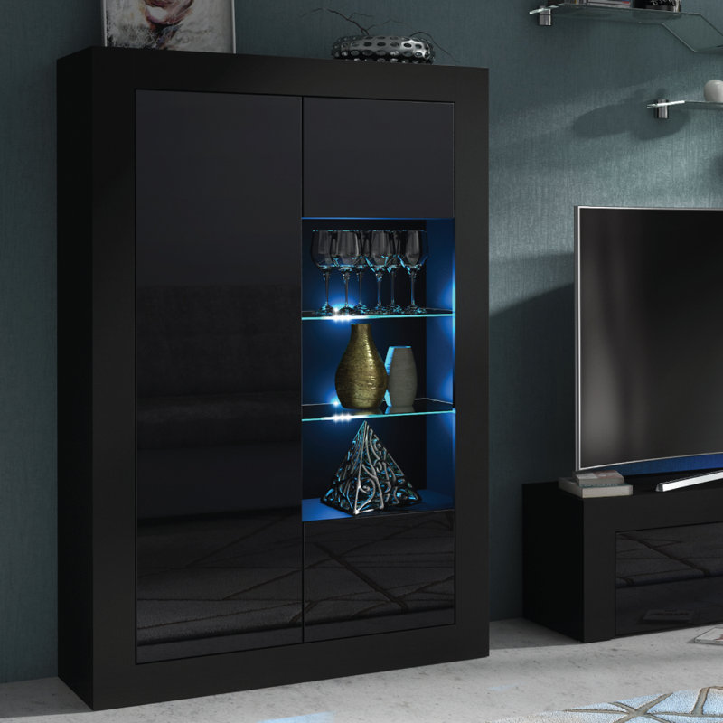Bronya Display Cabinet, Black