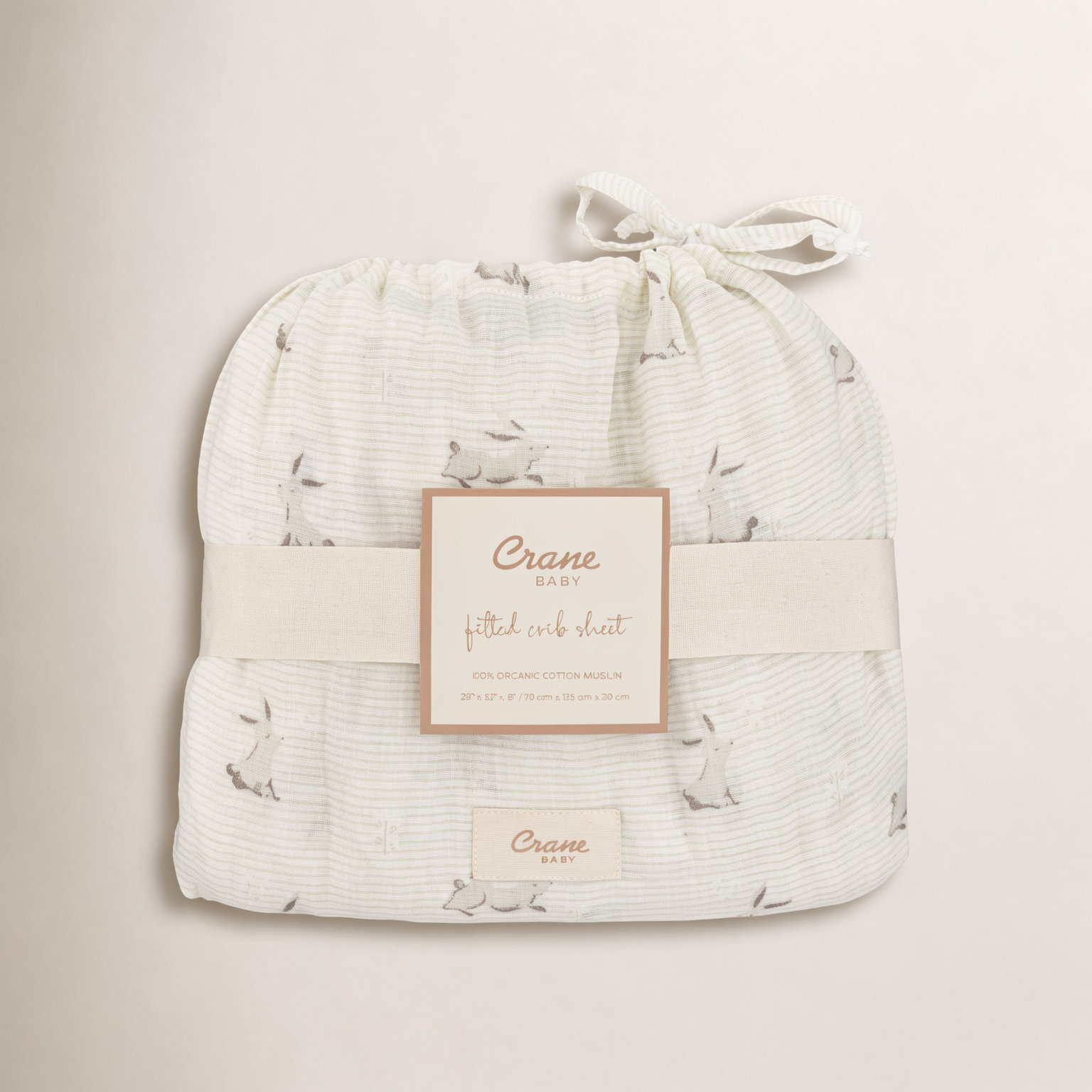 Garcia Organic Cotton Bunny Crib Sheet