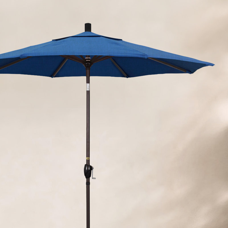 Parasol de marché 7,5', Sunbrella®, Noir, Toile Sunbrella® régate