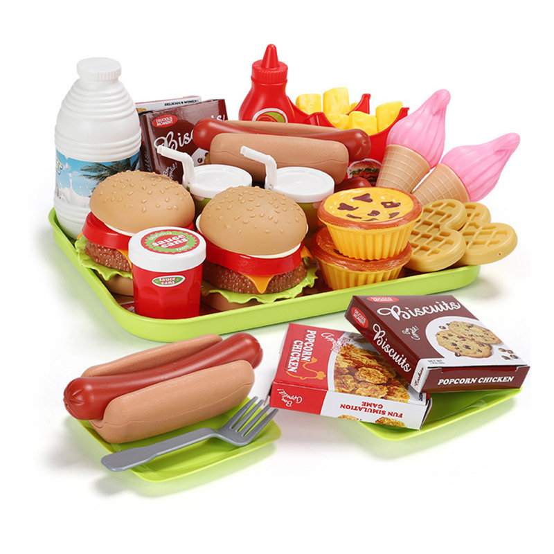 Preschool Play Food with Kitchen Accessories