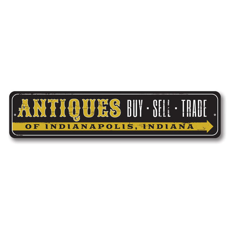Plaque en aluminium antique, H 4 po x l 18 po x P 0,04 po