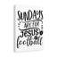 Jesus And Football - Wrapped Canvas Print-83704437