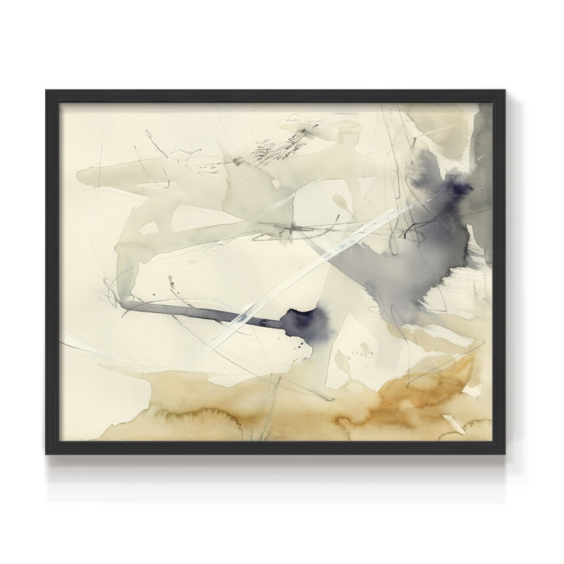 «Marking Moments II», reproduction encadrée, H 11 po x l 14 po, Noir, noir, noir, noir