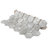 Flo 2" Hex Grey 11-1/8" x 12-5/8" Porcelain Mosaic Floor and Wall Tile