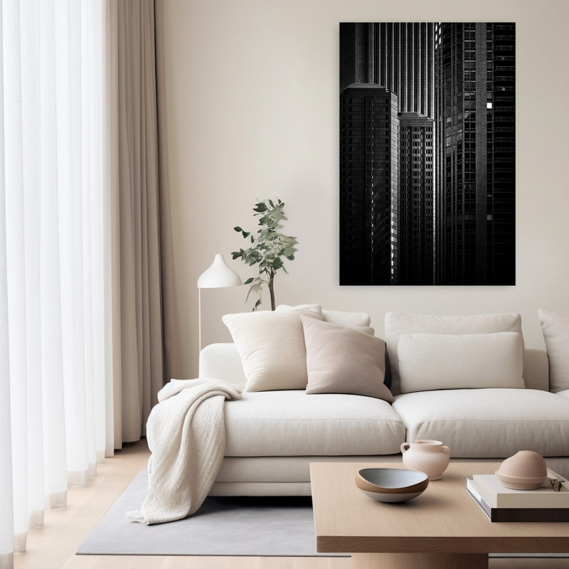 Some Light Modern Abstract Architecture City Wall Art by Roland Weber - Wrapped Canvas Print, 152.4 cm H x 101.6 cm W