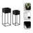 Azuolas 2-Piece Metal Pot Planter Set-536891602
