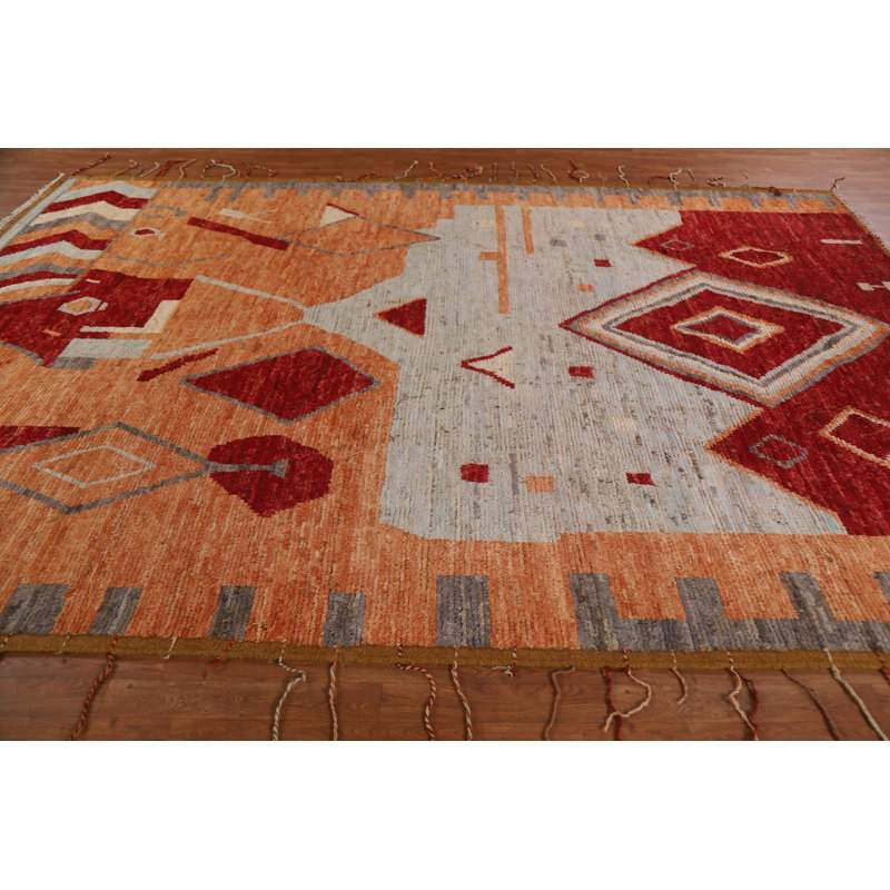 One-of-a-Kind 8'9" X 12'5" New Age Wool Area Rug in