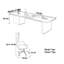 Bureau en bois massif avec rangement intelligent