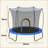 55In Round Trampoline-Spring-Blue-124620083