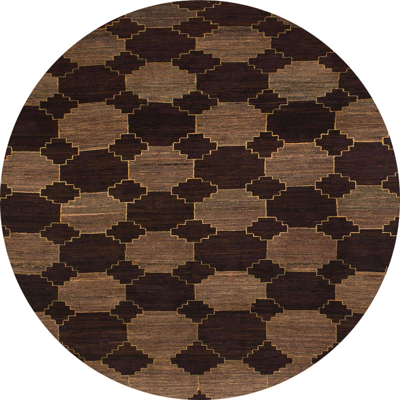 Tapis abstrait moderne 1439, Rond 5 pi