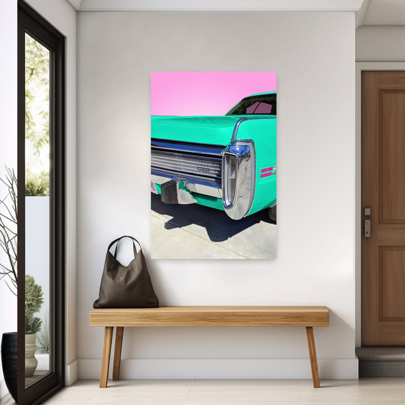 Art contemporain, palmier traditionnel rétro classique, H 60 po x l 40 po