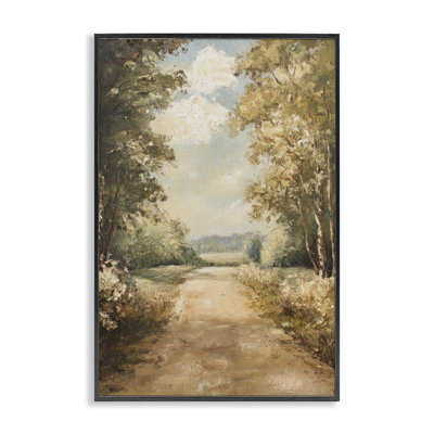Giclée encadrée «Walk Through Country Forest», conception par Petal Prints Design