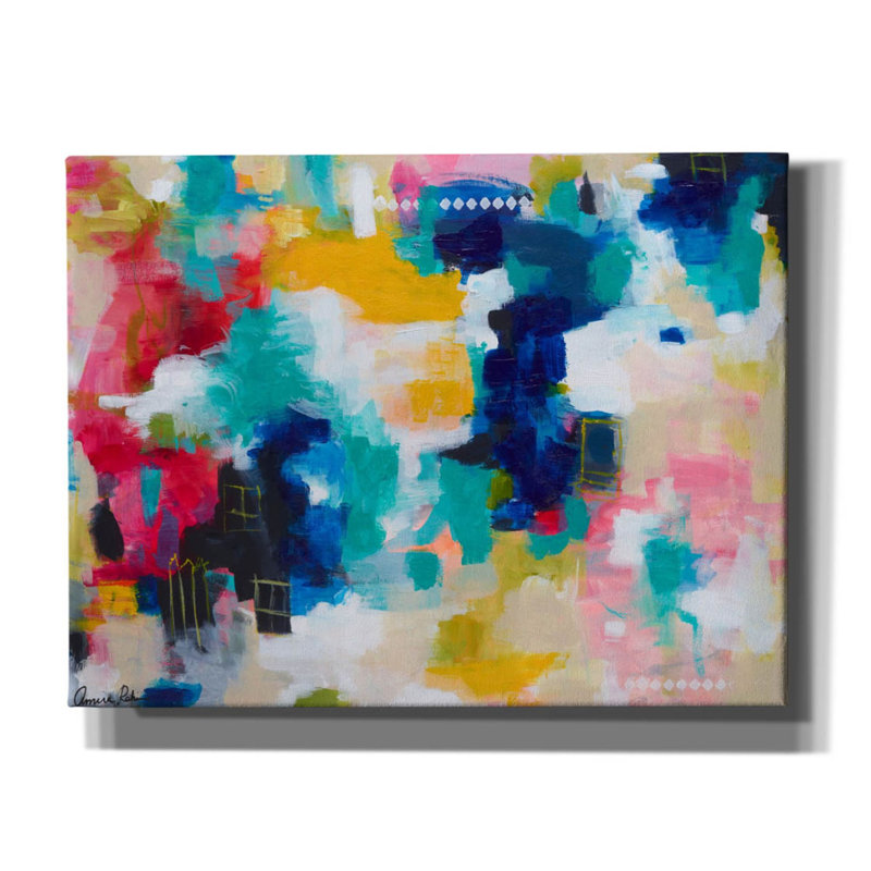 Ivy Bronx ' House With A Picket Fence' By Amira Rahim, Canvas Wall Art, 26"X18", H 26 po x l 34 po x P 1,5 po