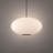 Illusion Dimmable LED Pendant With Oval Shaped Glass Shade, Adjustable Color Temperature-86681430-86681431
