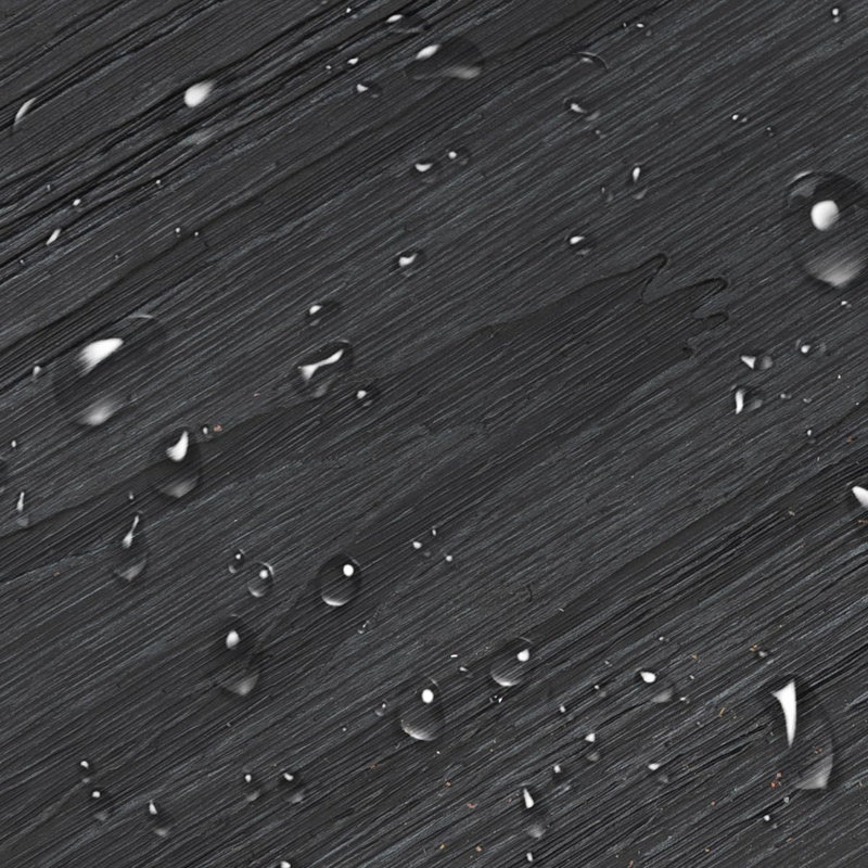 Planches d'extérieur en composite 96 "x 5,4" (3 pièces) -Inclut les accessoires d'installation, Noir, noir, noir, noir