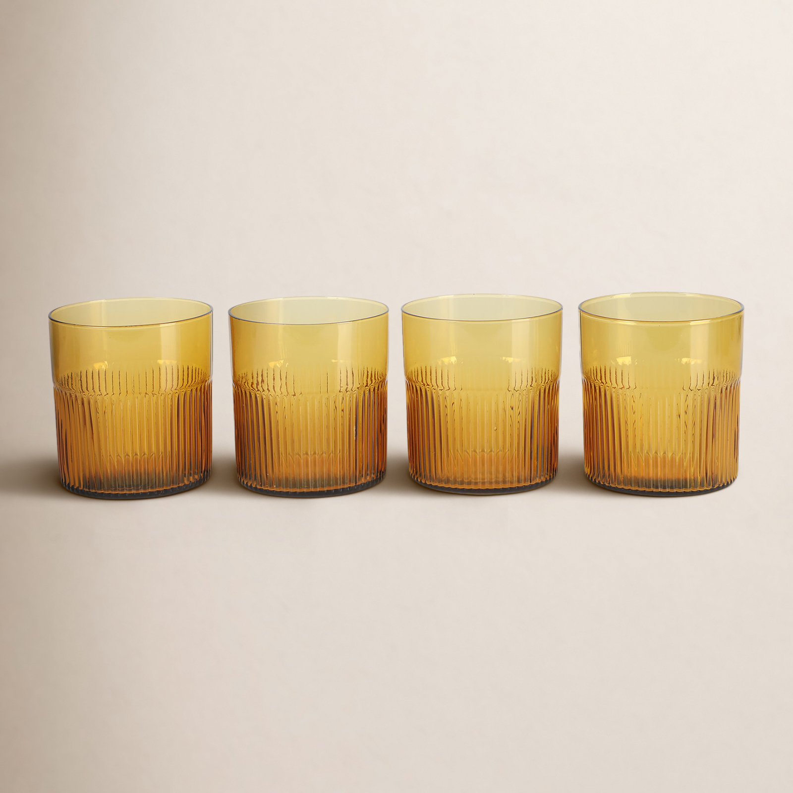 Lyon Sky Whiskey Glass, Tumeric Yellow