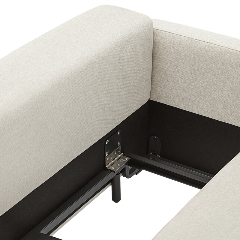 Cabine-couchettes Savelle 88' à bras carrés, Chenille de lin Milo