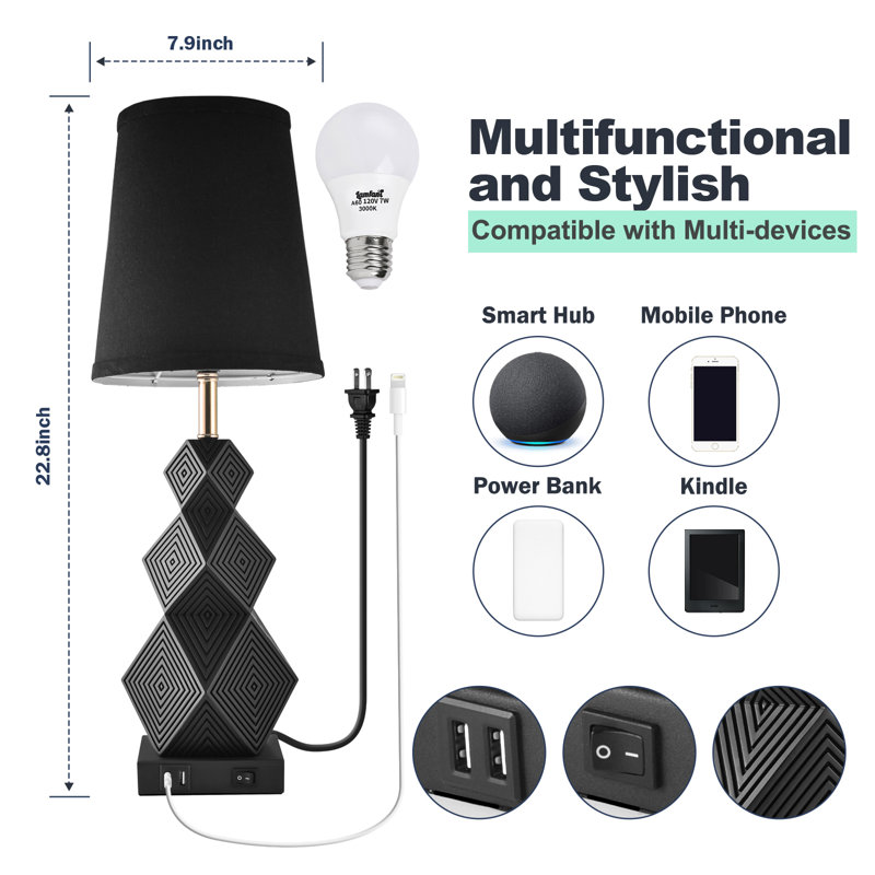 Resin USB Table Lamp