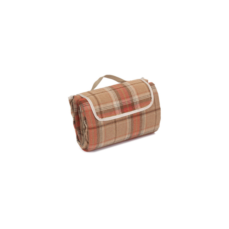 Tartan Effect Picnic Blanket Rug