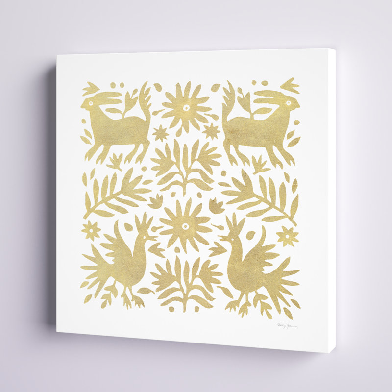 «Otomi Elegance I» par Nancy Green, reproduction sur toile, H 12 po x l 12 po