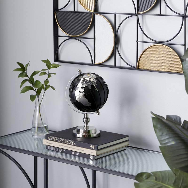 Globe terrestre en aluminium