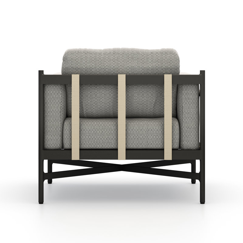 Hearst Outdoor Lounge Chair, Dark Gray